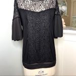 White House | Black Market Lace Short Sleeve Blouse Small Photo 4