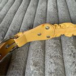 Coldwater Creek  Ruffled Leather Belt Tan Size M Boho Western 80s Cottagecore Photo 3