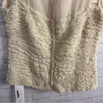 Robert Rodriguez  mixed media puffy cream colored silk cami neutral size Photo 6