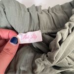 Pink Lily Epiphany Moment Sage Green Paper Bag Wide Leg Trouser Pants Size Small Photo 6