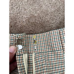 DKNY Vintage 70s  cotton yellow Brown Green plaid straight leg Pants, Size 2, Photo 11