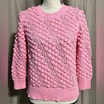 FORTE CASHMERE size medium pink bubble sweater 3/4 sleeves wear tank under NWT Photo 0