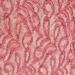 Gimmicks by BKE Sheer Mauve Mixed Lace Bell Sleeve Top w Eyelash Fringe Small Photo 9