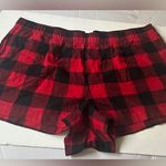 Auden Women’s Sleep Pajama Shorts Red Buffalo Check Plus size 2X Photo 0