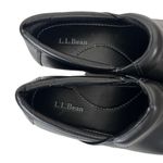 L.L.Bean Black Leather Slip On Clogs Sz 7.5 Photo 1