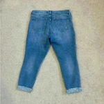 Gap 1969 distressed blue true skinny high rise jeans in size 31 Photo 2