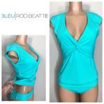 Bleu Rod Beattie New. cap sleeve floral tankini set. Size 12. Retails. $159 Photo 9