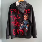 Chucky Printed Graphic Sweatshirt Hoodie Red Photo 4