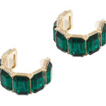 8 Other Reasons Envy Hoop in Gold & Green One Size Womens Photo 0