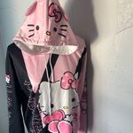 Hello Kitty Pink and Black Hoodie Size M Photo 4