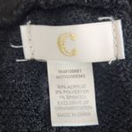 C. Wonder by Christian Siriano Black Infinity Scarf with Metallic Silver Edge Photo 4