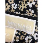 Michael Kors  Floral Short Puff Sleeve Midi Button Down A-Line Shirt Dress Sz XS Photo 2