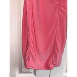 21 Saints Pink Bodycon Dress Ruched Mini Spaghetti Strap Party Medium Photo 2