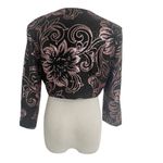 Alex Evenings  Size 6  Embellished Jacket Top Crop Long Sleeve Party Cocktail Photo 2