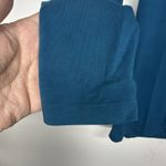 L.L.Bean  Women’s Small Wrap Top Blue Long Sleeve V-Neck Stretch Casual Shirt Photo 2