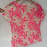 Anthropologie  Meadow Rue Lace Sheer Floral Top Photo 6