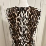 L'Agence Cipriana Asymmetrical Dress Black Multi Camilla Animal Print NWT Size 6 Photo 9