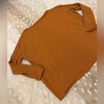Lululemon Back in Action burnt orange long sleeve tshirt women’s size 10 Photo 3