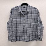 Madewell Plaid Button Down Flannel Westlake Shirt in Dublin Plaid M Blue Photo 0