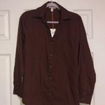 Knox Rose Know Rose NWT size women’s XS 100% Lyocell brown button down shirt Photo 0