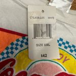 Coca-Cola  NWT white cropped graphic pullover crew neck sz XXL 24” p2p Photo 7