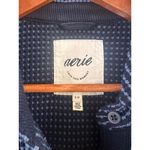Aerie LumberJane Waffle Shirt Oversized Button Up Navy Blue Women’s size Small Photo 7