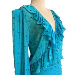 New NWT Retrofête Lennon Crystal Mini Dress XS Blue Atoll Silk Chiffon $795 Photo 8