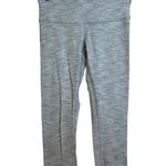 Lululemon Gray Stripe Cropped Leggings Photo 0