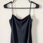 ZARA  Sleek Black Cowl Neck Maxi Dress Photo 2