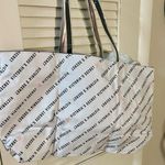 Victoria's Secret  White Tote Bag NEW! Never used plastic still on straps! Photo 0