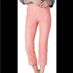 Anthropologie Corey Lynn Calter Pink Straight Leg Cropped Lace Pants 8 Photo 1