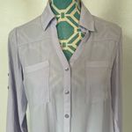 EXPRESS the Portofino Shirt Lavender Light Purple size Small Photo 1