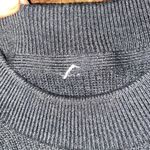 Lululemon Athletica Heathered Black Merino Wool Ribbed Crewneck Sweater Size 12 Photo 4