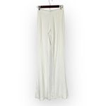 Sans Faff Rachel Enviro Ribbed Flared Leggings Women's White Tall Knit Pull On Size undefined Photo 1