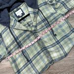 American Eagle American eagle hooded flannel cropped distressed Photo 2