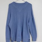 Aerie Blue Oversized Crewneck Sweater Photo 7
