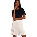 Free People solid gold rib knit mini skirt in ivory size medium Photo 5