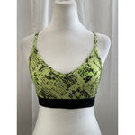 PINK - Victoria's Secret Women's PINK Sports Bra M Lime Green Black Snake Print Photo 1