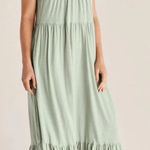 Z Supply  Light Green Maxi Dress Size Medium.   E11 Photo 0