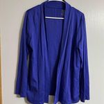 L.L. Bean Royal Blue Cotton Supima Cardigan Size Medium Photo 0