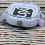 Novelty YFN Watch Purple White Orange Black Statement Square Design UNTESTED Photo 4