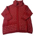 Lucky Brand  Sweater Womens S‎ Red Cowl Neck 3/4 Sleeve Pullover Sweater NEW Photo 0