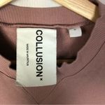 ASOS Collusion Unisex Dusty Pink Crewneck Sweatshirt S Photo 3