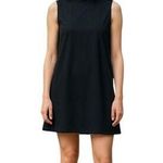 Ginia Freya Mini Dress Silk Black Sleeveless High Neck Size Medium NEW with Tags Photo 0