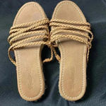 Madewell  WOMENS SIZE 7.5(9.5”) SLIP ON SANDAL BRAIDED STRAP FLAT JUTE HEEL Photo 11