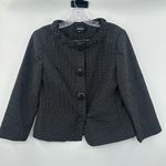 Peck & Peck Women's Black/Cream Polka Dot Blazer Jacket Size 6 Photo 0