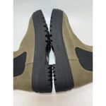 Lulus  Derrie Green Olive  Faux Leather Chunky Platform  Ankle Chelsea Boots # 9 Photo 8