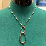 Jennifer Lopez JLO Silver/Pearl Necklace Photo 0