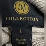 JM Collection  Beige Heather Core Turtleneck w/ Buttoned Sleeves - Large - NWT Photo 3