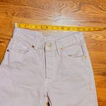 Levi's Levi’s 501 Womens 25 Light Purple Lilac Straight Frayed Rigid Jeans Denim Retro Photo 1